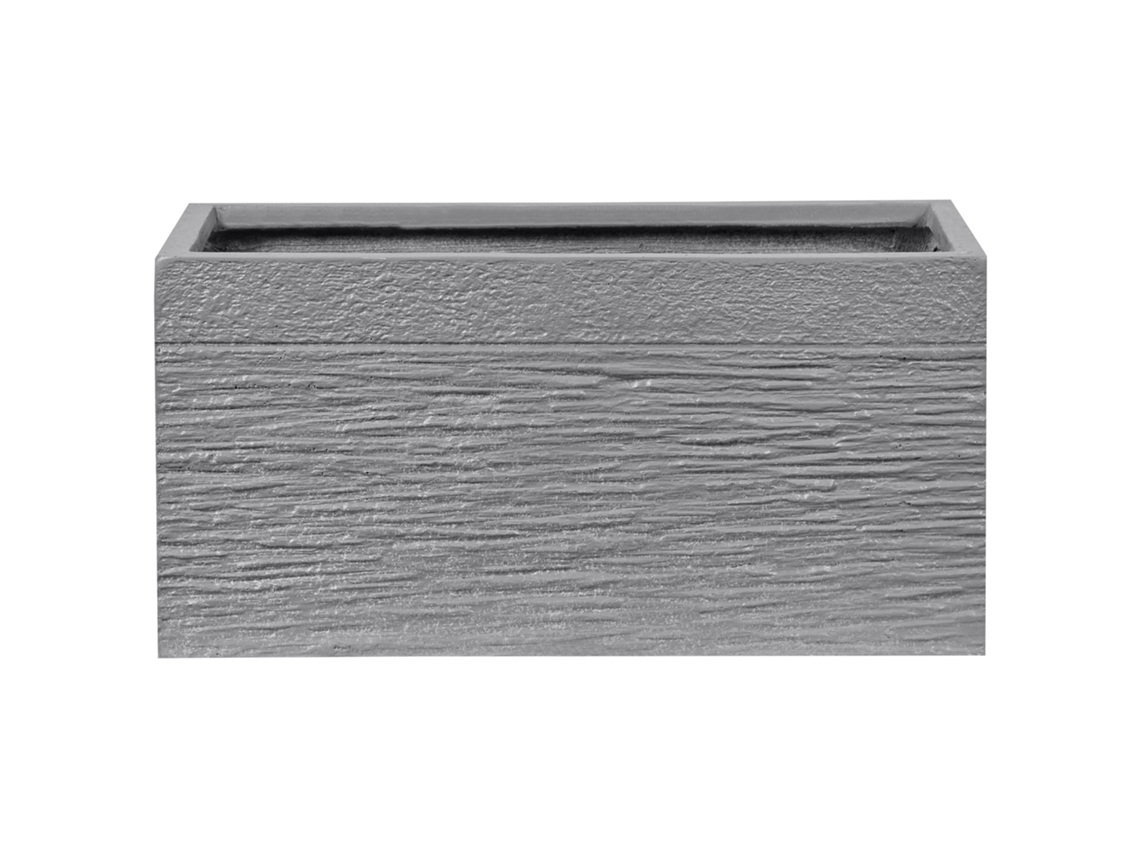 Maceta pequeña BELIANI Myra de Mezcla de arcilla y fibras Gris 50x23x24