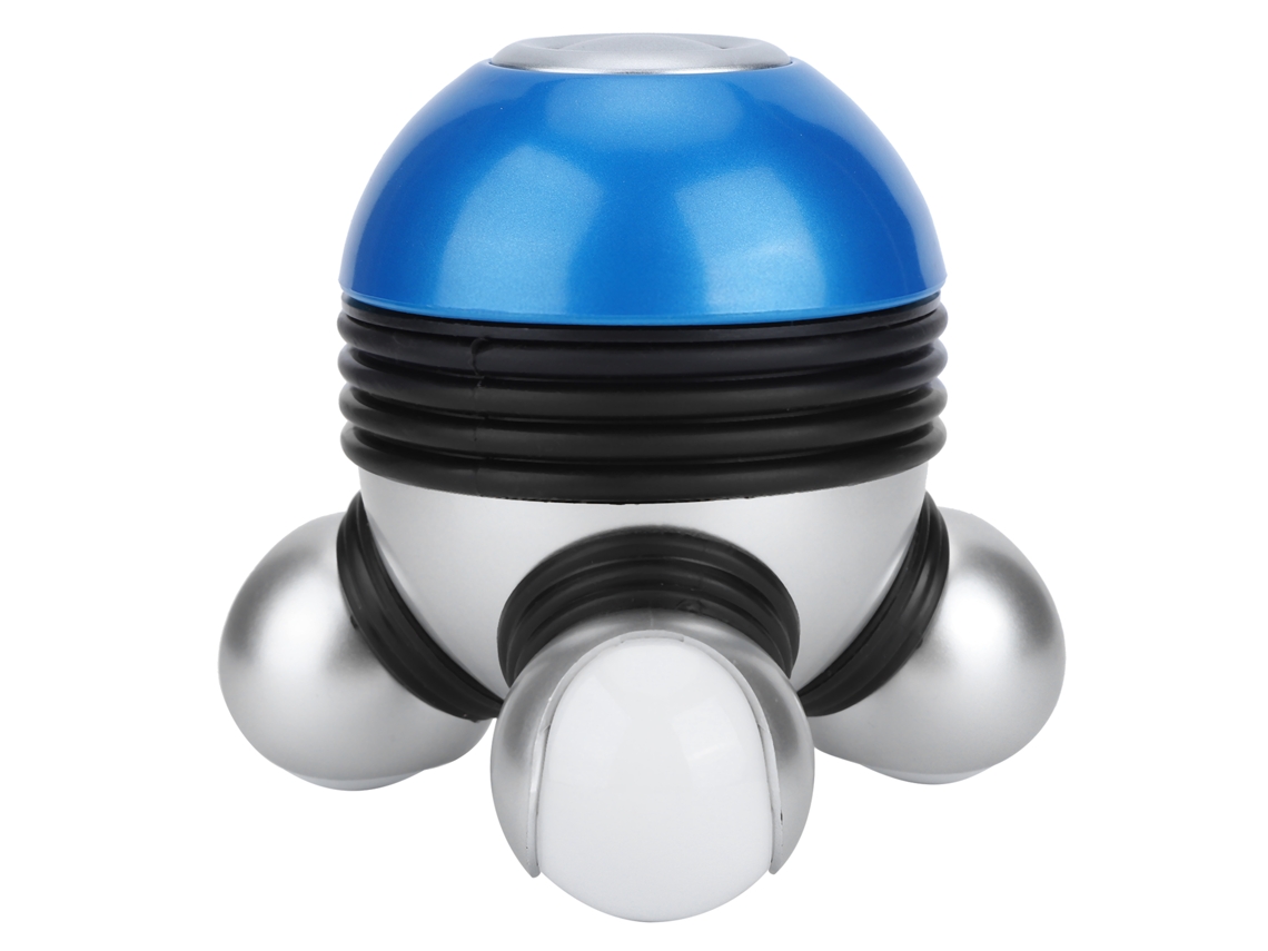 Mini Masajeador Corporal Portátil De Mano Con Vibración Y Luz Led Para Cabeza, Cuello Y Piernas.