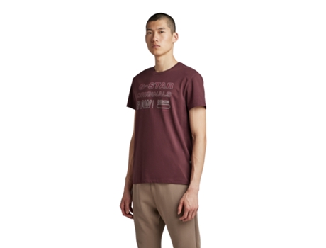 Camiseta para Hombre G-STAR (S - Algodón - Multicolor)