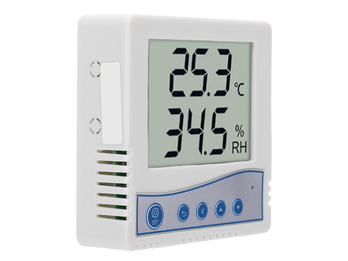 Transmisor industrial de temperatura y humedad, alta precisión, pantalla LCD, RS485