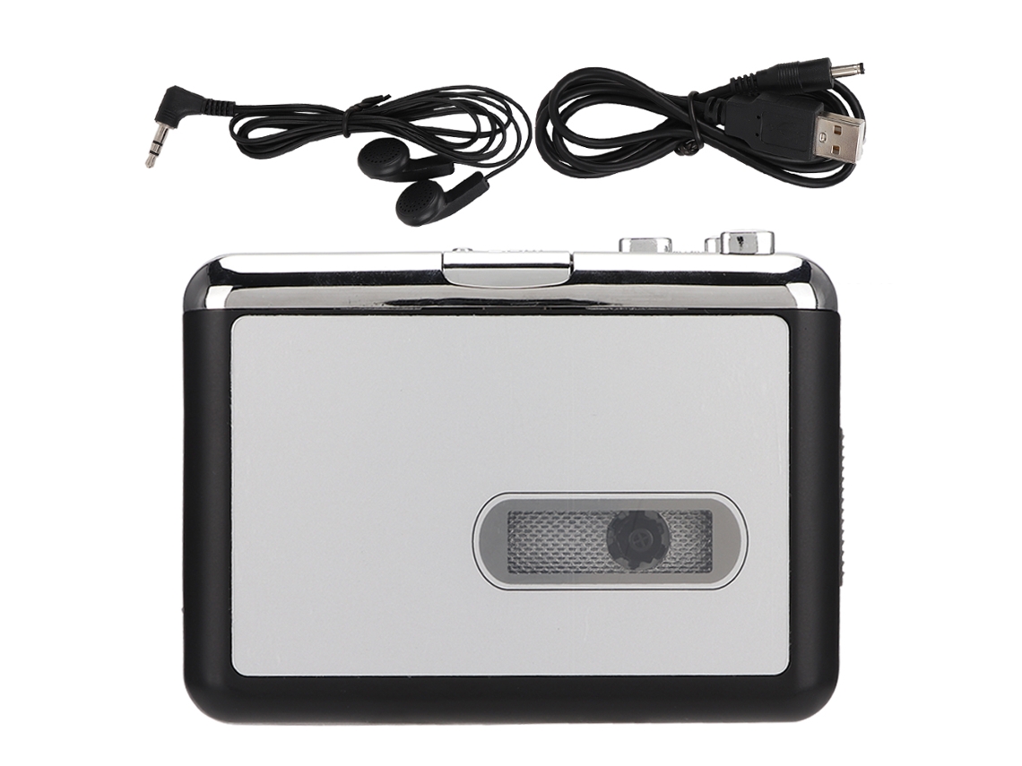 Convertidor de casete a MP3 con compatibilidad con auriculares