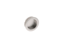 Tirador empotrable en aleación de zinc. Estilo Contemporáneo. Diámetro 40. CAMBIO DE HARDWARE niquelado satinado