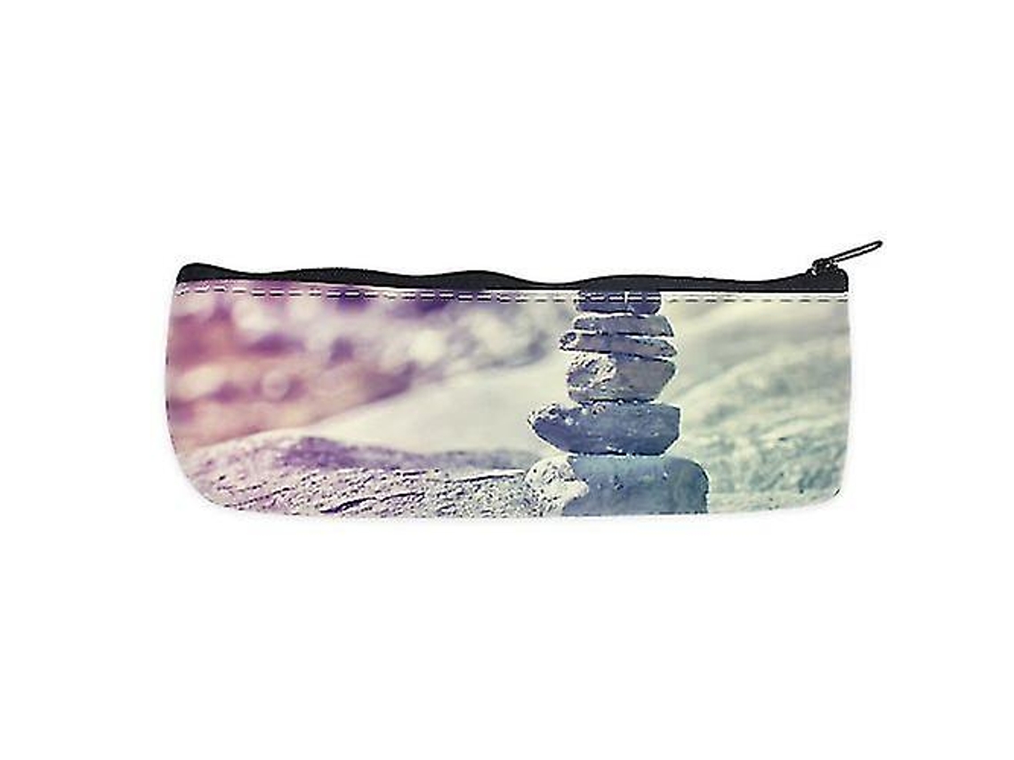 Estuche escolar de piedra arenisca, bolsa para lápices, bolsa organizadora con cremallera Chennnls