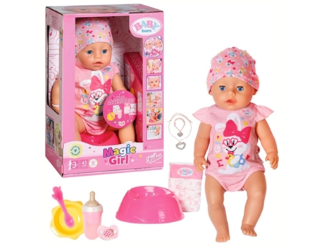 BABY BORN Magic Niña Vestido Rosa 43Cm (3 años)