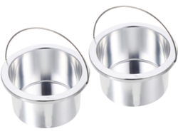 Recipiente Interior De Aluminio Para Derretir Cera Depilatoria, 2 Piezas, 100 Mm, Calentador De Cera Profesional
