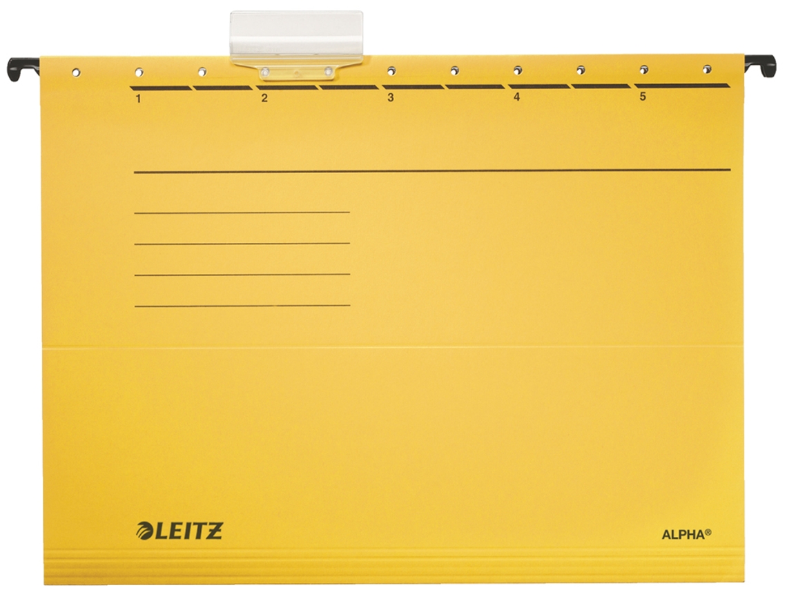 Carpeta Colgante LEITZ Alpha A4 Abierta Lateralmente Gris
