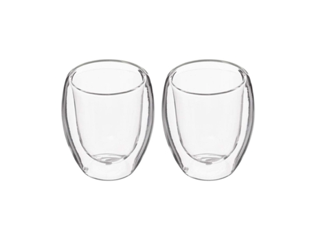 Juego De Tazas De Café Secret De Gourmet Cristal Transparente (7 Cl)