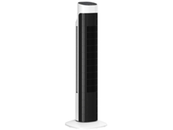 Ventilador Silencioso, Mando A Distancia, 3 Velocidades, 3 Modos, Oscilación 70°, Temporizador 7,5h, Blanco/negro