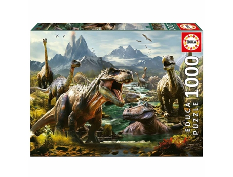 Puzzle EDUCA de 1000 Piezas Dinosaurios Feroces 19924