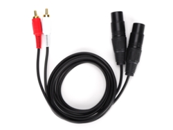 Cable De Audio Balanceado Con Conectores Xlr Hembra Dobles A Conectores Rca Macho Dobles, Con Blindaje De Cobre.