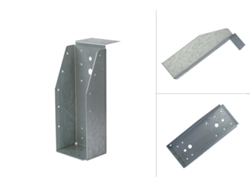 Soporte De Viga Pesada Con Labio Galvanizado Para Vigas WOVAR 10 X 25 Cm Por Pieza