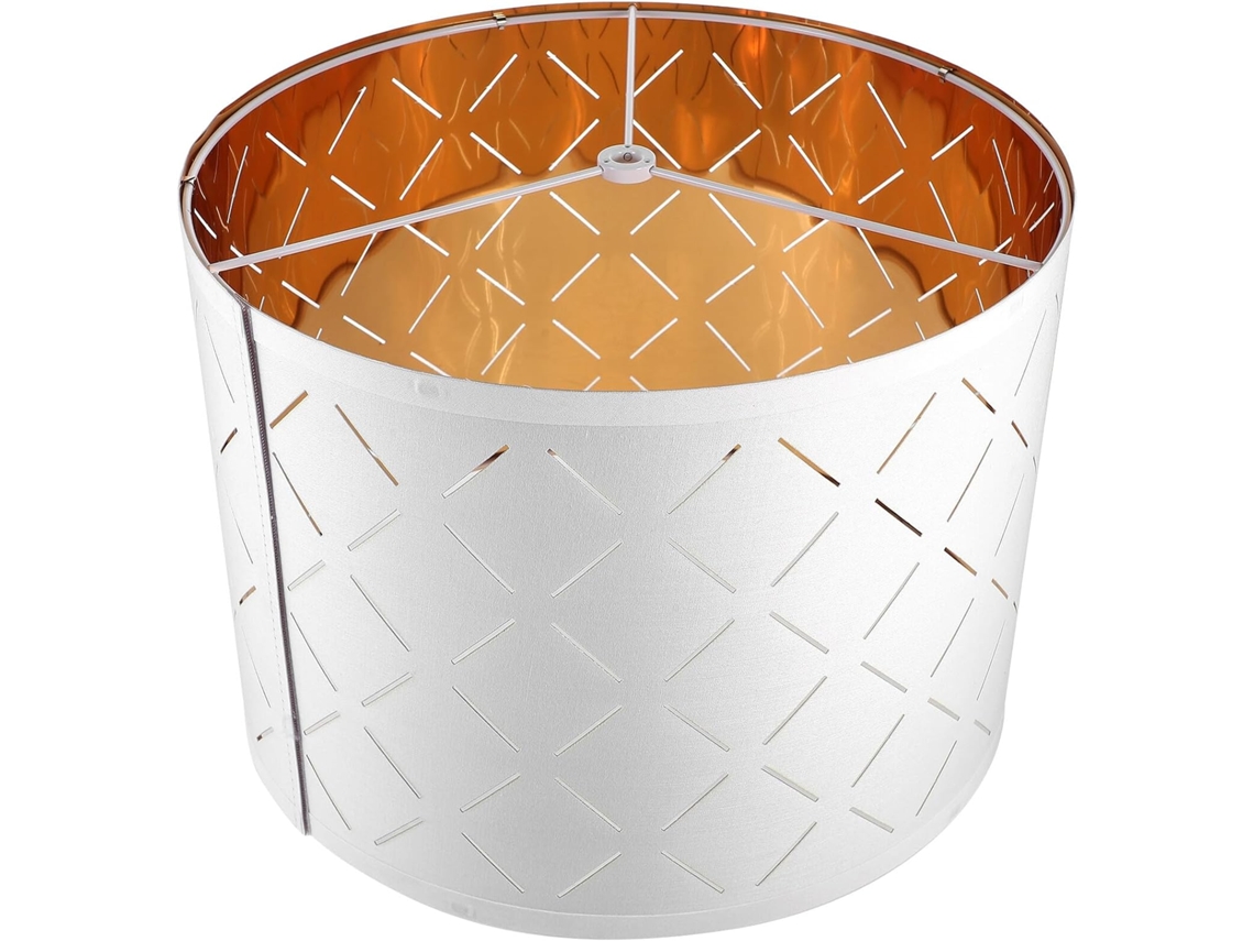 Lámpara semicircular en forma de C, de tela blanca, decorativa para iluminación de mesa y techo, para interiores pequeños.