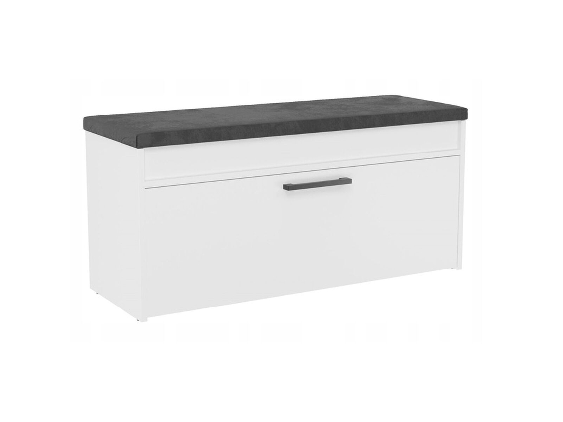 Zapatero TOP E SHOP PARMA SZAFKA BIEL Blanco Negro Laminado ABS