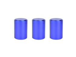 (3 Piezas Azul) Mini Caja De Té De Metal, Pequeño Contenedor Portátil
