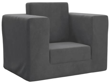 Sofá Cama Para Niños VIDAXL Antracita (53x37x38 cm)