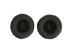 Almohadillas De Repuesto Universales Para Auriculares De 50 Mm, Color Negro, Piel Sintética, Con Refuerzo De Graves.