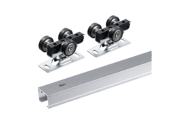 Sistema Corredizo para Puertas de Hasta 100 kg con Riel de Aluminio de 1746 mm Tekmaquinas