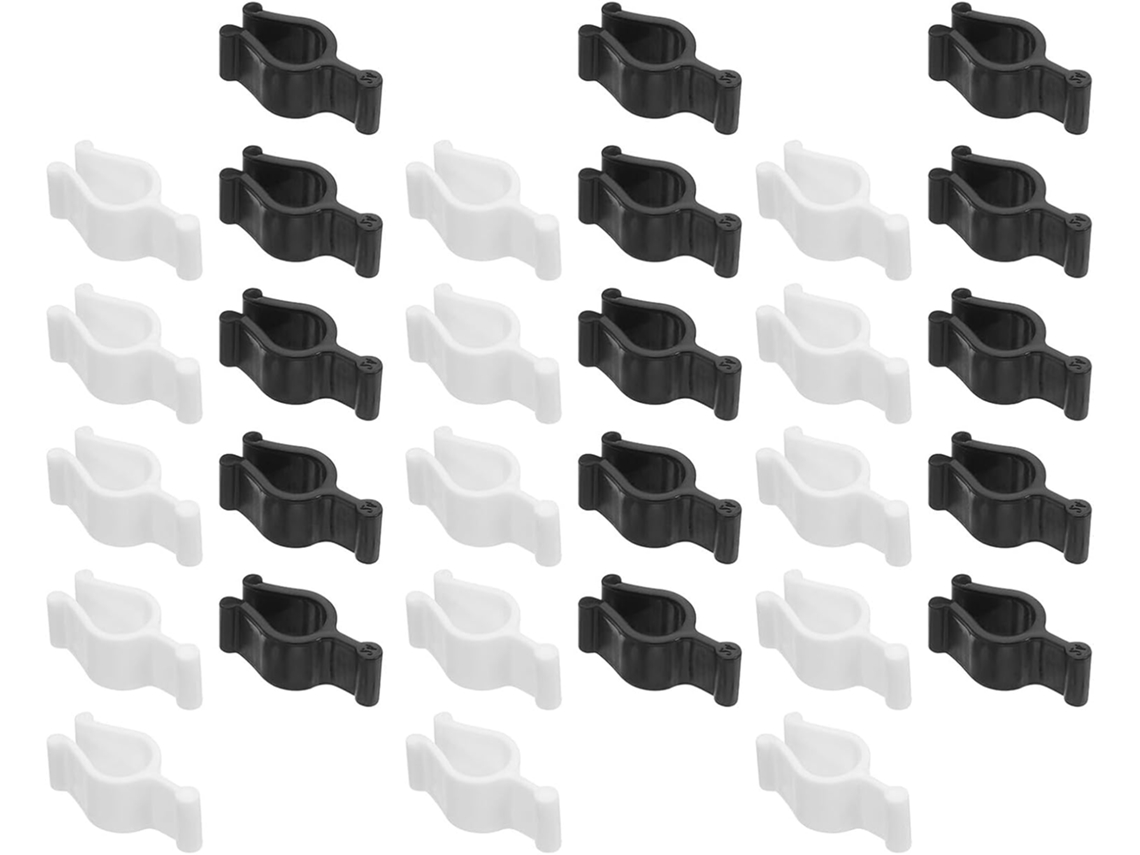 100 Clips Antifugas De Plástico Blanco Para Bombas De Cosméticos