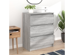 Aparador | Aparador De Comedor | Armario De Cocina De Madera Contrachapada Gris Sonoma 60x35x76 Cm