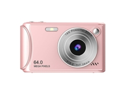 Cámara compacta Eifson con zoom digital de 18x, pantalla IPS de 2,4 pulgadas y 50 MP de interpolación máxima (rosa)