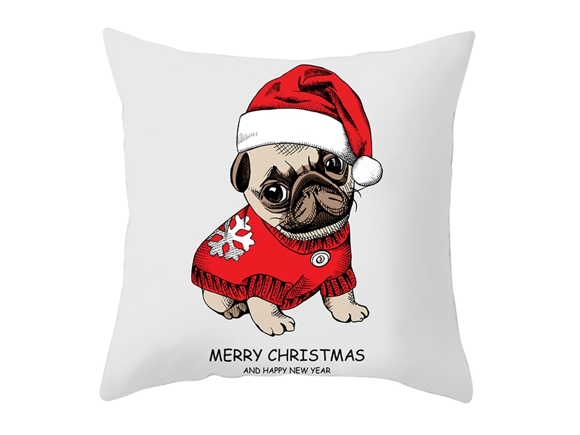 Serie de Funda Decorativa de Almohada Dibujos Animados de Navidad