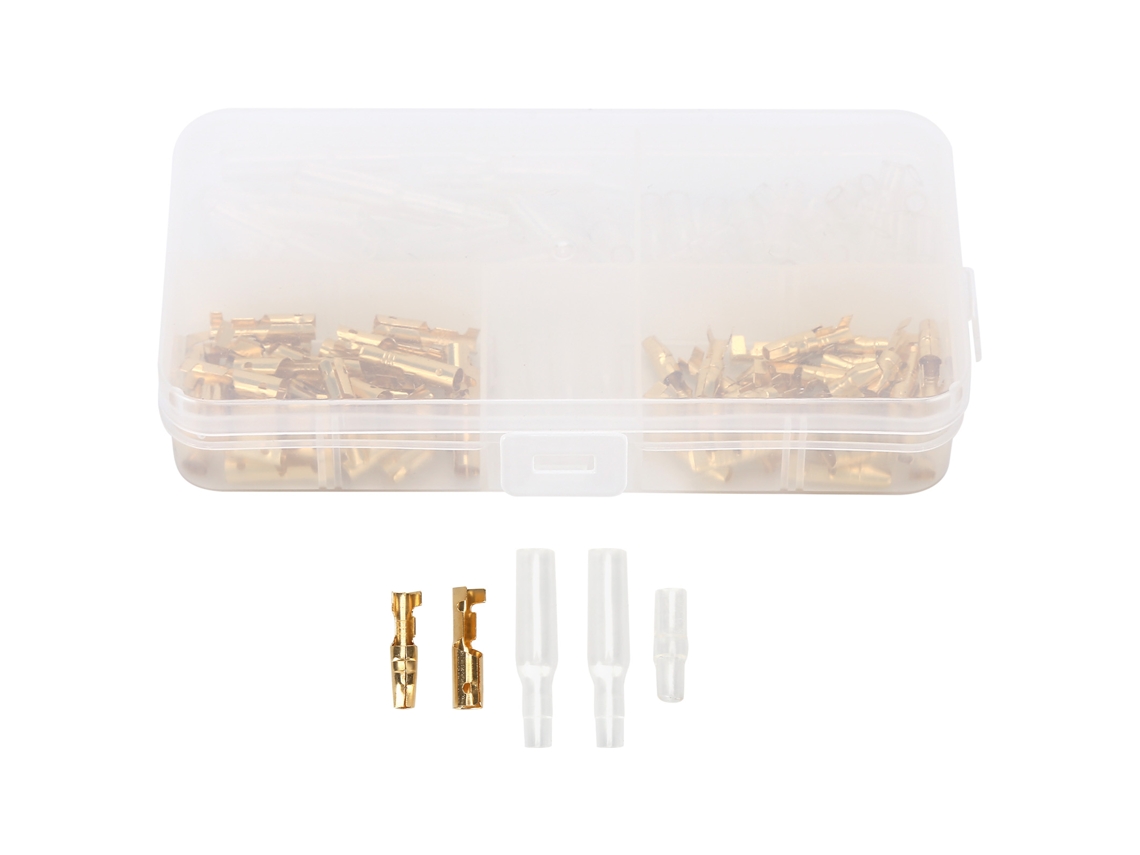 Conector De Terminal De Presión De 3,9 Mm, 120 Piezas, Aislado Ignífugo, Para Conexión Eléctrica.