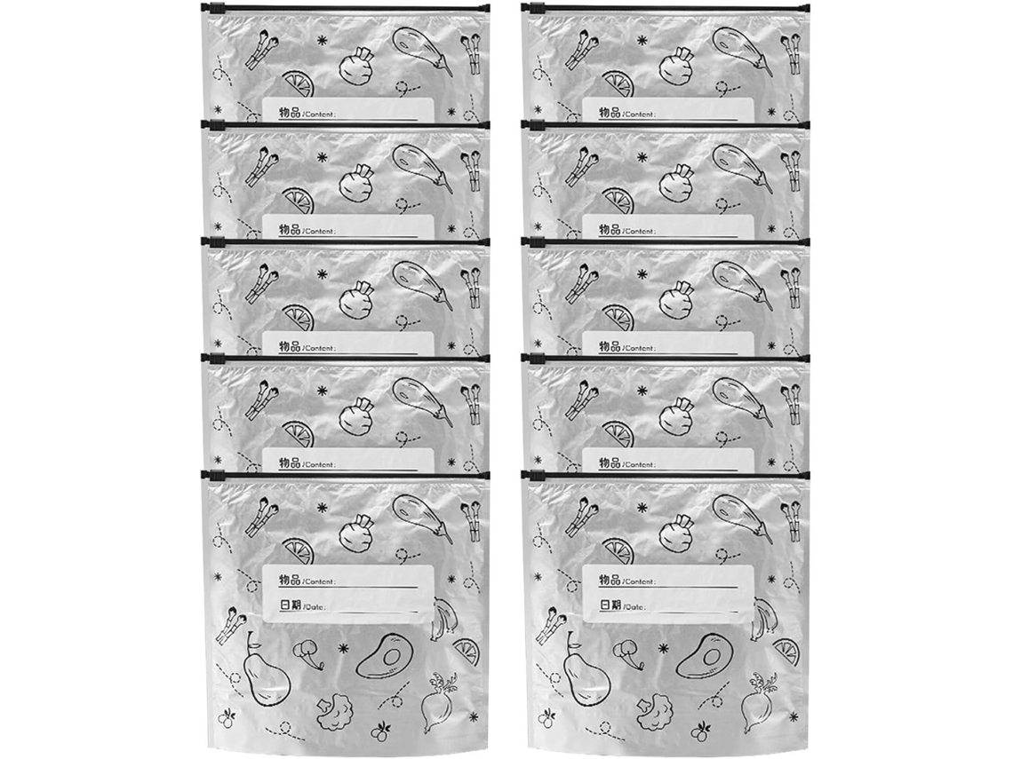 Paquete Cremallera Bolsas Reutilizables Genéricas
