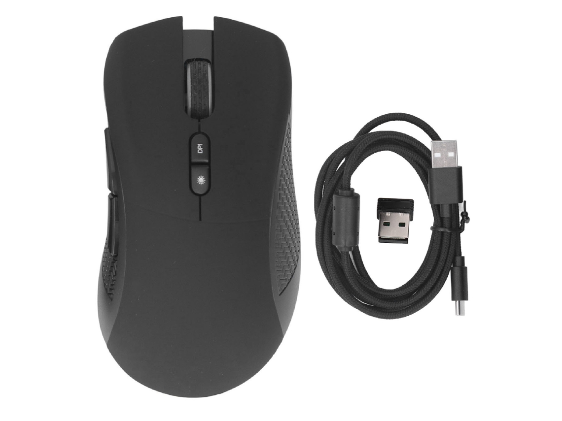 Ratón Inalámbrico Para Juegos 7d, 4800 Dpi, Diseño Ergonómico Ajustable, 5 Millones De Clics, 2,4 G Para Portátil/ordenador De Sobremesa.