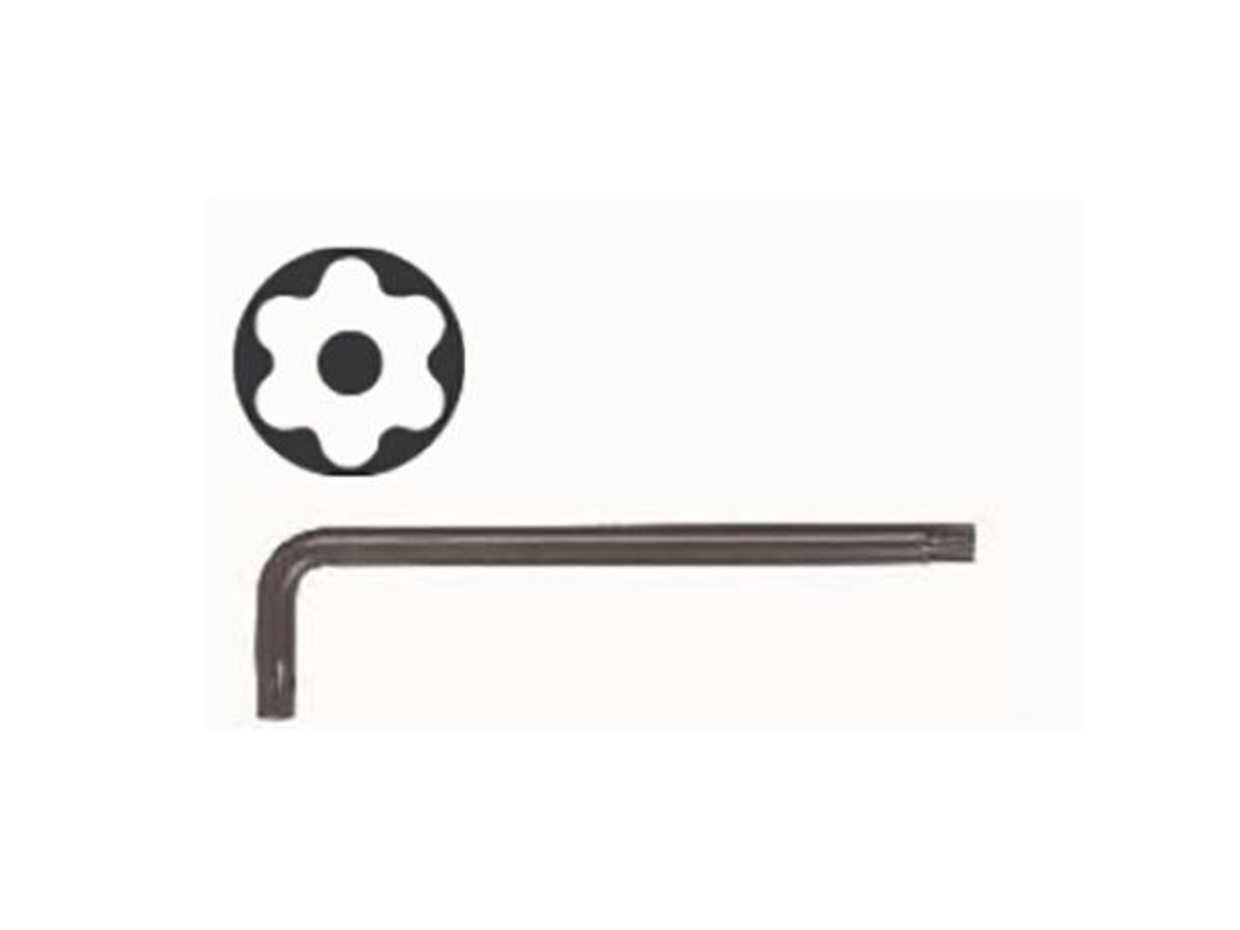 Llave acodada torx seguridad serie larga med.torx t-15