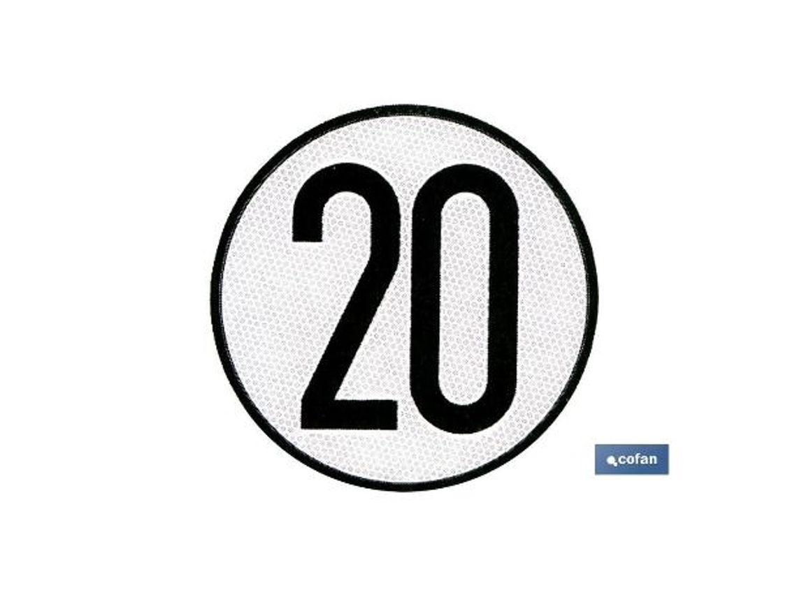 Placa de velocidad homologada 20