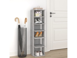 Zapatero Organizador en Derivados de Madera Gris Sonoma 27,5X27X102 Cm