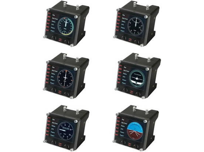 Simulador de vuelo LOGITECH Pro Flight Instrument Panel Negro