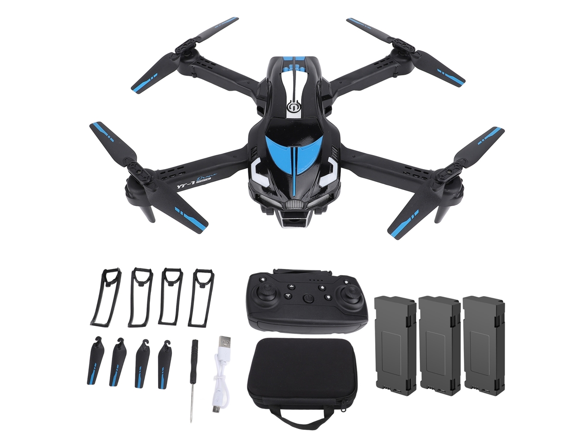 Drone Plegable Brushless Yt-1 Pro Max Quadricóptero Control Remoto Con Cámara Hd 1080p 3 Baterías
