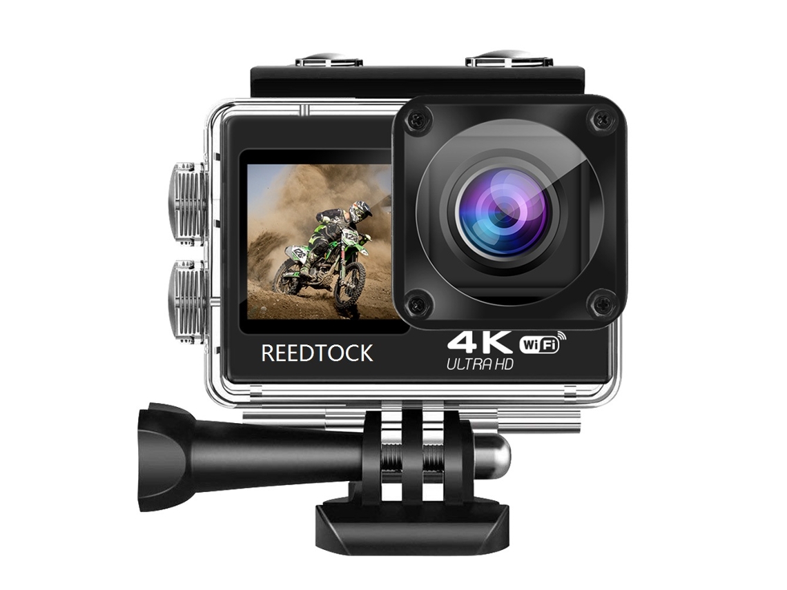 (sin Tarjeta De Memoria) Cámara De Acción 4k/30fps, Equipada Con Pantallas Duales Y Control Remoto Wifi, Diseño Resistente Al Agua.