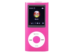 Reproductor De Música Mp3 Pantalla Tft De 1.8 Pulgadas Sonido Hifi 7 Modos 8g Usb Recargable Rosa