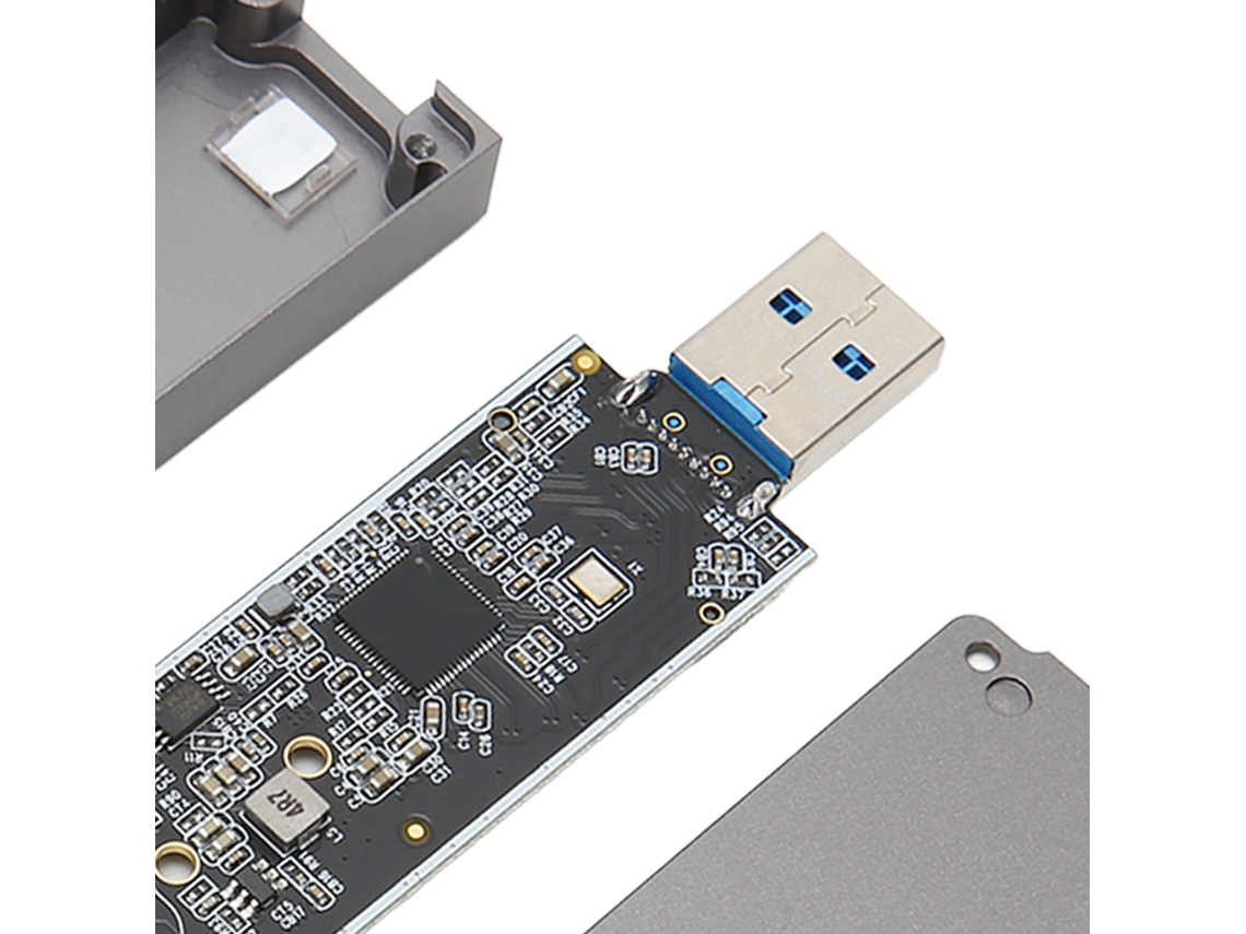 Caja Para Ssd M.2 Nvme Sata Usb3.1 Gen2 10gbps Tipo C Externo Plug And Play