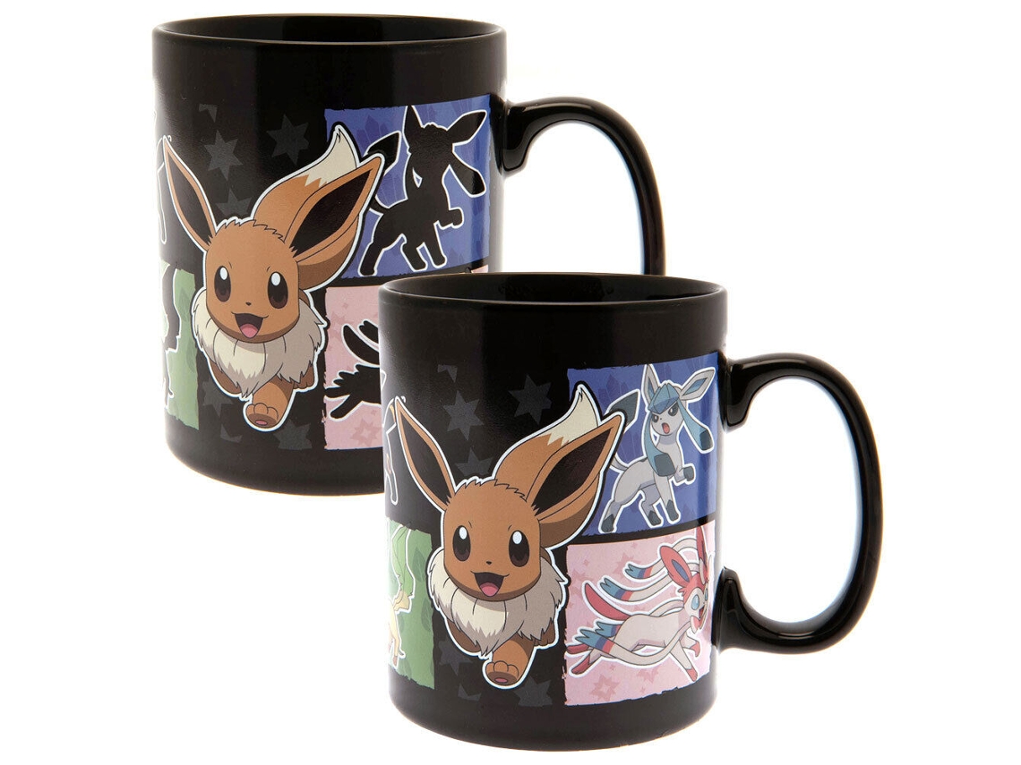 Eevee Cambia De Color Taza De Cerámica Pokémon 460 Ml