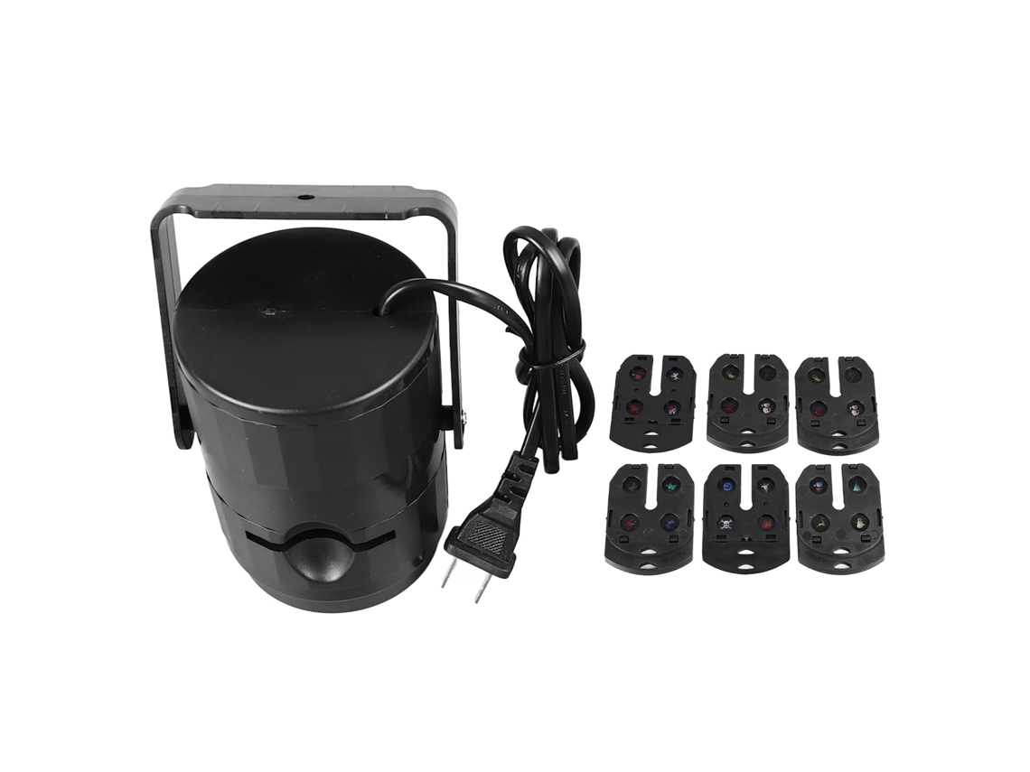 Lámpara Proyector Led Giratoria Con Forma De Copo De Nieve Para Exteriores, Ideal Para Navidad, Incluye 6 Tarjetas Y Enchufe Estadounidense De 100-240 V.
