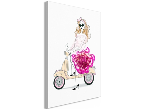 Cuadro ARTGEIST Girl on a Scooter (1 Part) Vertical (60x90)