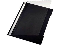 Clasificador LEITZ Tapa Transparente Negro (25 un - Plástico)