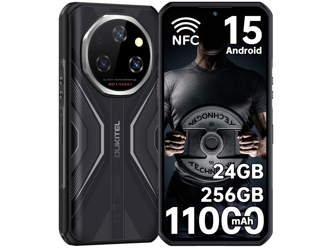 Smartphone Resistente 2026 Oukitel Wp55s 24 Gb 256 Gb 6.6" Fhd+ 120hz 11000 Mah 64mp Nfc Negro