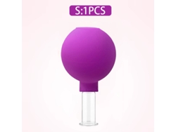 (color Rosa S) Copa De Masaje De Goma, Elevación De La Piel Facial Por Vacío, Tamaños S, M, Xl