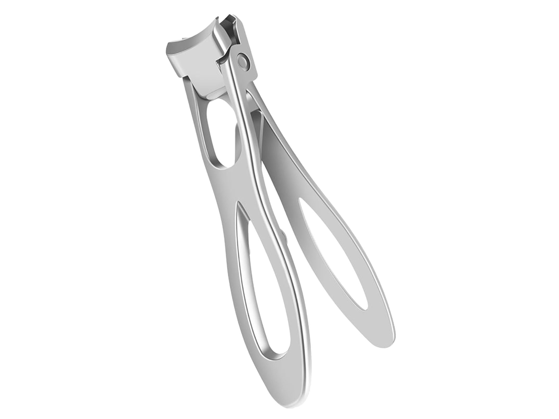 Tijeras De Uñas De Acero Inoxidable Con Abertura Grande Para Uñas Gruesas, Color Plata.