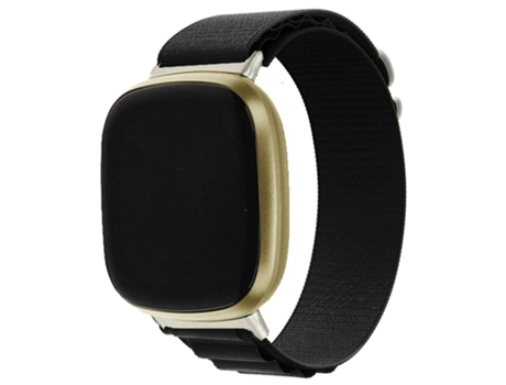 Correa de reloj Nylon Negro Fitbit Versa 3