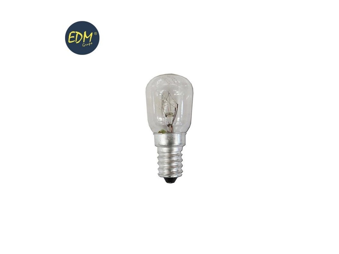 Bombilla incandescente para refrigerador, 15 W, E14, Edm (caldero)
