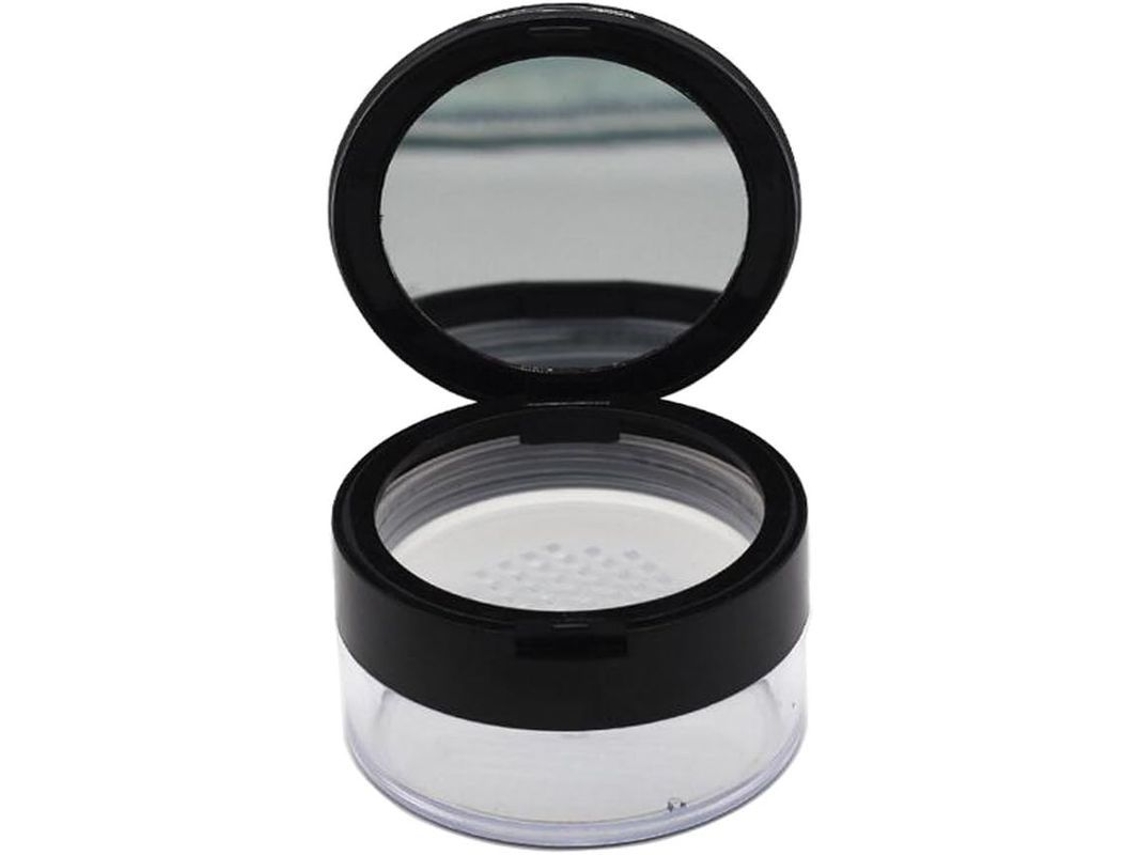 1 Unidad De Caja Portátil Vacía Para Polvos Sueltos De 20 G/0,7 Oz Con Brocha De Maquillaje.