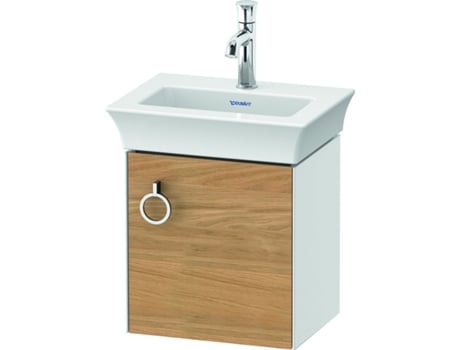 DURAVIT Tulip blanco, mueble de tocador colgado en la pared, ancho 384 x fondo 298mm, con 1x tope de puerta a la derecha, con tirador, WT4250R