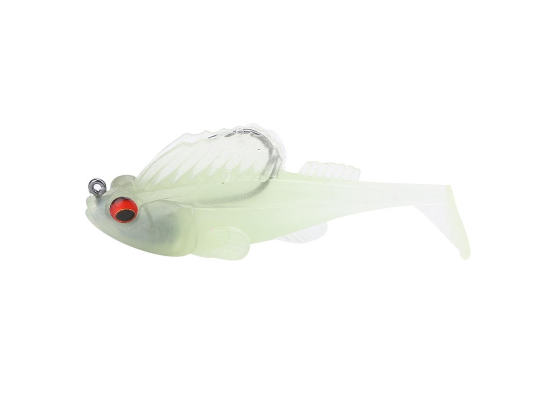 Lure Anti-snagging Deep Diving Jumping Fish Soft Worm Con Anzuelo Black King Kong Fishhook Verde Transparente 75mm/13g