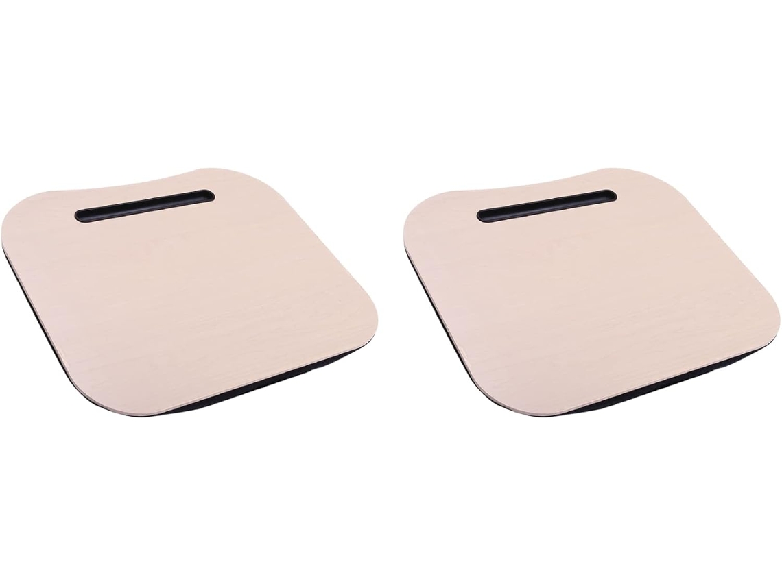 2 Alfombrillas De Escritorio Con Almohadilla Para Las Rodillas, Ideales Para Ordenador, Lectura, Tablet Y Soporte Para Vasos.