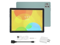 Tableta Android 10.1 de 10.1 pulgadas, 4 GB, 6 GB de RAM, 128 GB de ROM, color verde, para juegos, luz dorada